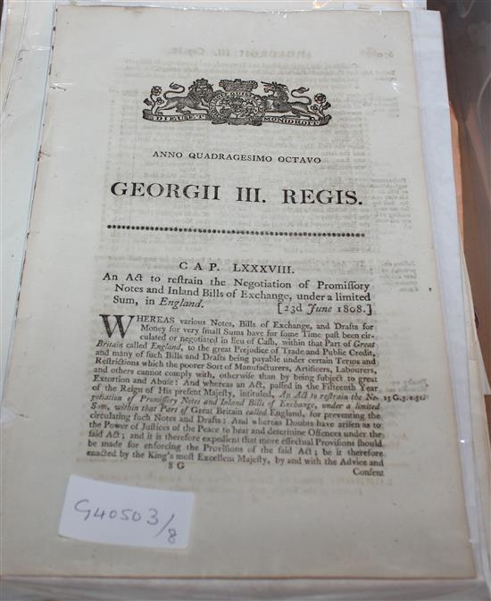 Collection of early letters & ephemera